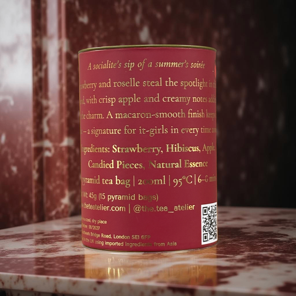 Summer Socialite tea tin back